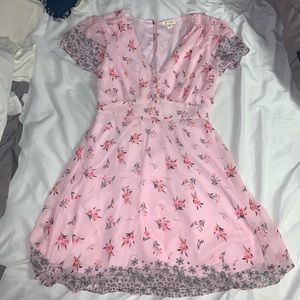 Francesca’s Pink Floral Dress
